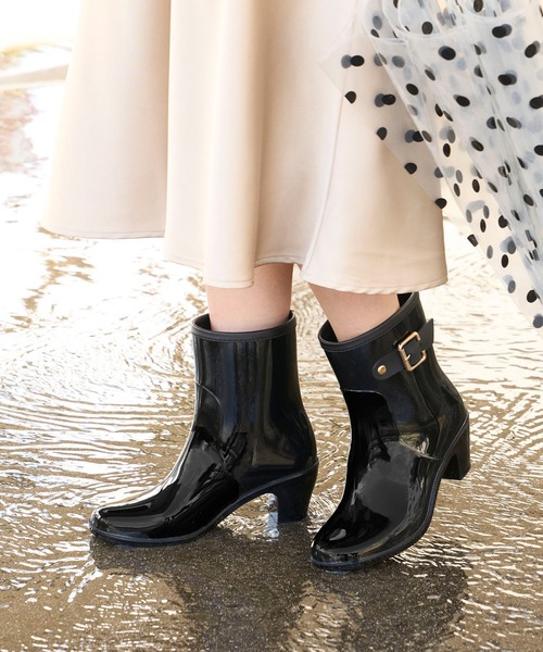セール】ベルト ヒールレインブーツ（レインシューズ）｜welleg