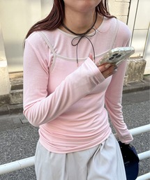 レイヤードキャミset ロンtee
