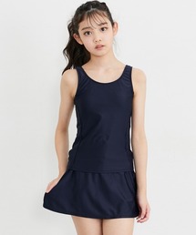 QUNTSTYLE（キュントスタイル）の「【スクール水着　UVカット】セパレートパンツイン水着(ゼッケン付)（女の子）（水着・キッズ）」