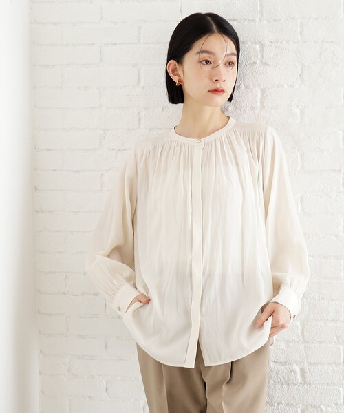 imperf. ヴィンテージサテンシャツ ヴィンテージサテンシャツ - SOÉJU online store｜上質な大人の女性の