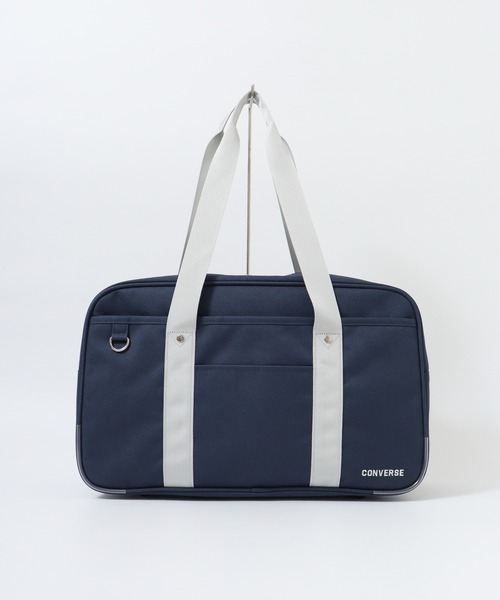 CONVERSE（コンバース）の「CONVERSEﾎﾟﾘｽｸｰﾙﾎﾞｽﾄﾝ（ボストンバッグ・レディース・ネイビー・FREE）」の2枚目の写真