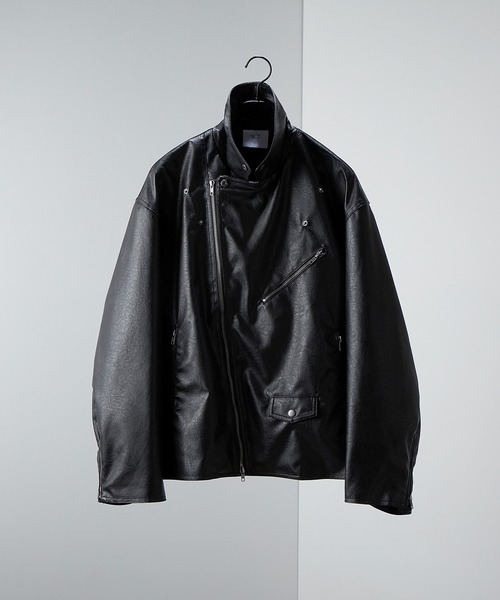 ENDER PRODUCTS（エンダープロダクツ）の「オーバーサイズ ダブルライダースジャケット【ENDER PRODUCTS/エンダープロダクツ】（ライダースジャケット・メンズ・ブラック・L）」の15枚目の写真