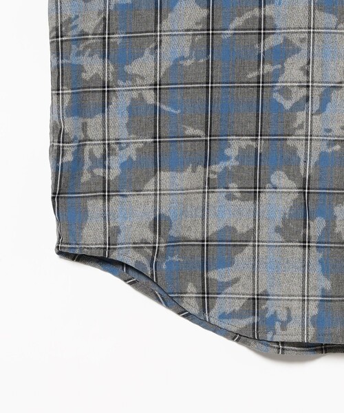 BEAMS(ビームス)の「フェード ワーク チェックシャツ(シャツ/ブラウス・メンズ・ネイビー/ブルー・L/M/S/XL)」の5枚目の写真