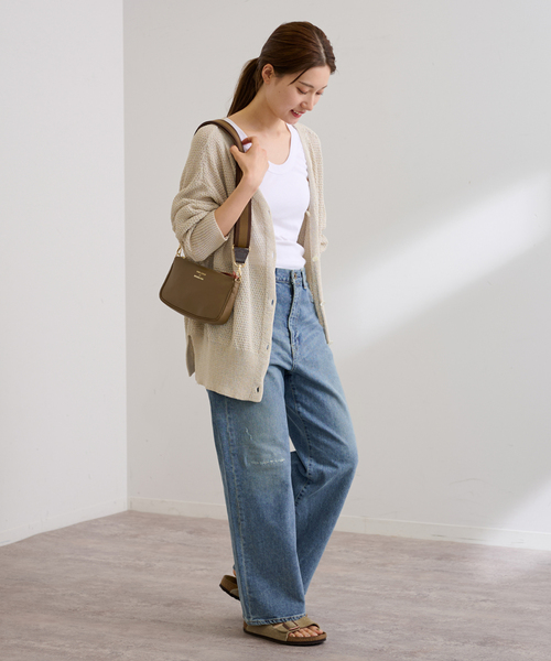 FRAMeWORK（フレームワーク）の「YOUNG＆OLSEN 別注ストラップ付き2WAY ポーチ（ショルダーバッグ・レディース・ブラック/ブラウン・FREE）」の21枚目の写真