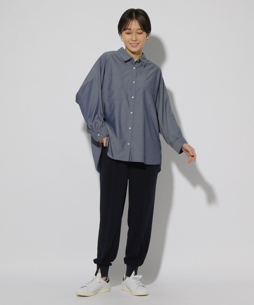 Elura（エルーラ）の「アイロンいらずドルマンシャツ/321615（シャツ/ブラウス・レディース・ネイビー/ベージュ/ブルー・MEDIUM/LARGE）」の20枚目の写真