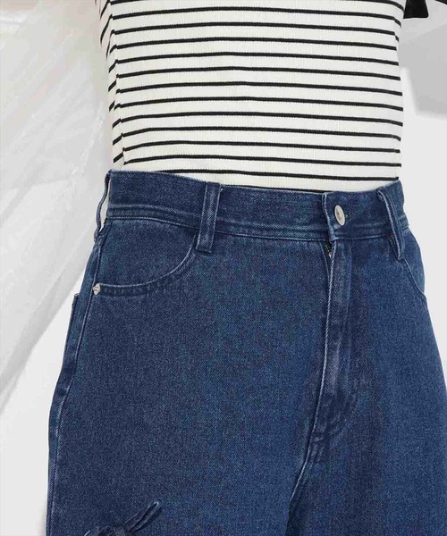WILLSELECTION(ウィルセレクション)の「リボンモチーフデニムパンツ(その他パンツ・レディース・ブルー/ネイビー・SMALL/MEDIUM)」の10枚目の写真