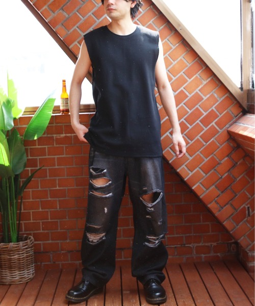 ８(eight)（エイト）の「ワッフルノースリーブタンクトップ（タンクトップ・メンズ・ホワイト系その他2/ブラック系その他3/ブラック系その他/ブラック系その他2/ホワイト系その他3/ホワイト系その他・MEDIUM/LARGE）」の20枚目の写真