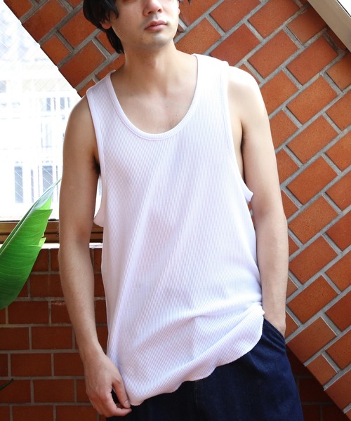 ８(eight)（エイト）の「ワッフルノースリーブタンクトップ（タンクトップ・メンズ・ホワイト系その他2/ブラック系その他3/ブラック系その他/ブラック系その他2/ホワイト系その他3/ホワイト系その他・MEDIUM/LARGE）」の9枚目の写真