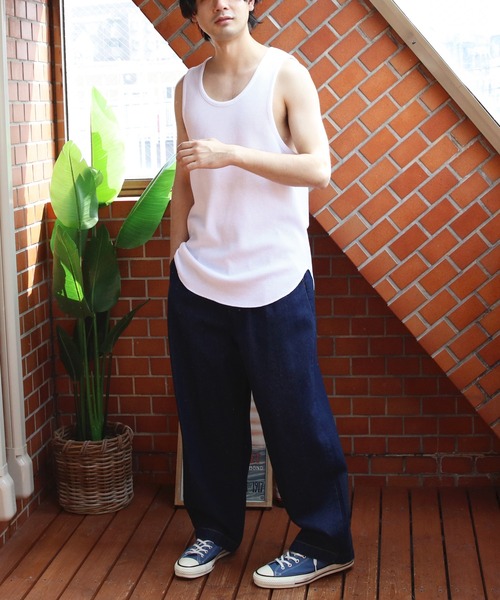 ８(eight)（エイト）の「ワッフルノースリーブタンクトップ（タンクトップ・メンズ・ホワイト系その他2/ブラック系その他3/ブラック系その他/ブラック系その他2/ホワイト系その他3/ホワイト系その他・MEDIUM/LARGE）」の12枚目の写真