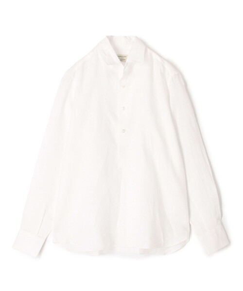 Maria Santangelo（マリアサンタンジェロ）の「Maria Santangelo リネン ワンピースカラー プルオーバーシャツ（シャツ/ブラウス・メンズ・ホワイト/ブラック/イエロー/ブルー/グリーン・M/S/L）」の2枚目の写真