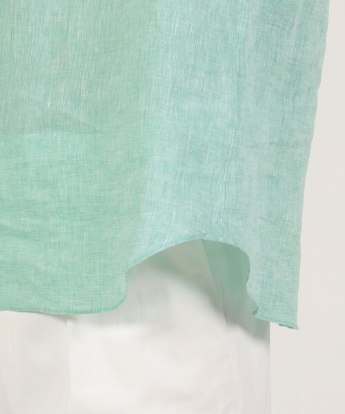 Maria Santangelo（マリアサンタンジェロ）の「Maria Santangelo リネン ワンピースカラー プルオーバーシャツ（シャツ/ブラウス・メンズ・ホワイト/ブラック/イエロー/ブルー/グリーン・M/S/L）」の12枚目の写真