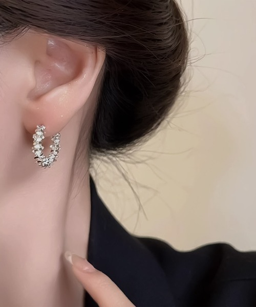 blackdia ocean(ブラックダイヤオーシャン)の「blackdia ocean コンセクティブフープピアス/イヤリング(ピアス(両耳用)・レディース・シルバー/ゴールド系その他/ゴールド/シルバー系その他・FREE)」の1枚目の写真