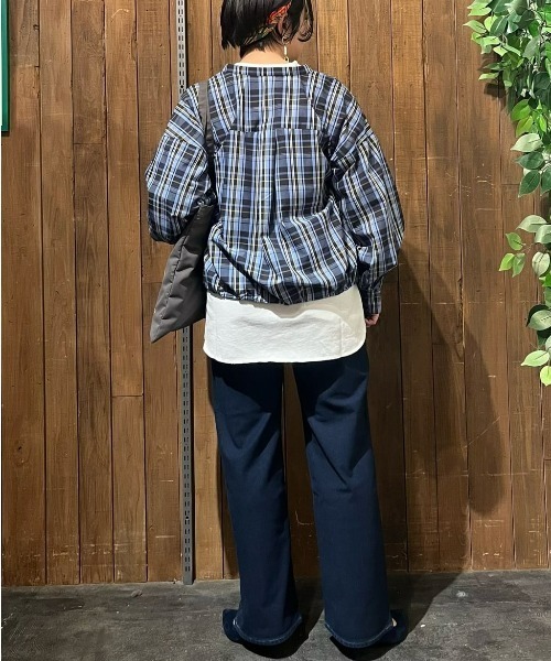 EDWIN(エドウィン)の「EDWIN(エドウィン)【スゴイラク】「JERSEYS COOL」ワイドストレート(デニムパンツ・レディース・ダークインディゴブルー・M/S/XS/L)」の11枚目の写真
