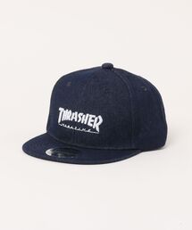THRASHER | HOMETOWN DENIM YOUTH FLAT CAP / THRASHERスラッシャーホームタウンデニムフラットキッズキャップ(キャップ)