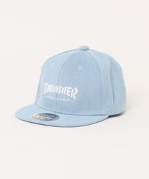 THRASHER | HOMETOWN DENIM YOUTH FLAT CAP / THRASHERスラッシャーホームタウンデニムフラットキッズキャップ(キャップ)