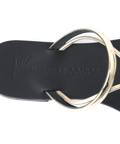 NICOLAS LAINAS(ニコラスライナス)の「【NICOLAS LAINAS/ニコラスライナス】GOLD ROPE SANDAL(サンダル・レディース・ブラック・36/37/38)」の12枚目の写真