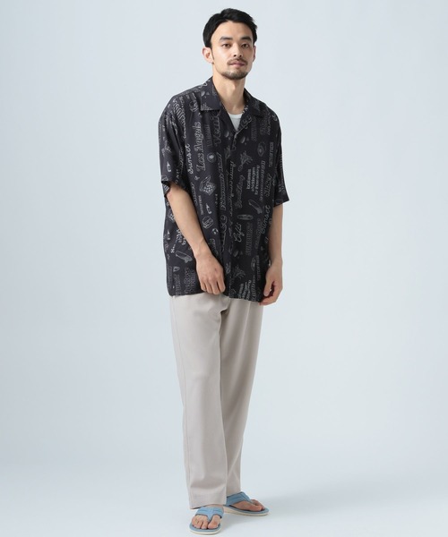 BAYFLOW（ベイフロー）の「[さらっとした穿き心地]リネンワイドパンツ（その他パンツ・メンズ・ブラック/ベージュ・MEDIUM/LARGE）」の4枚目の写真