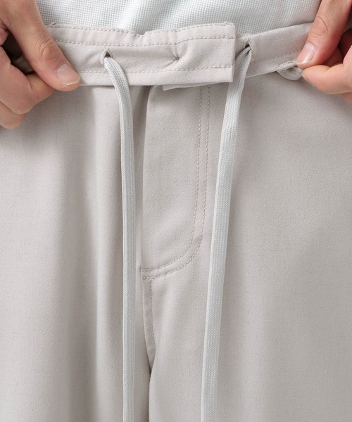 BAYFLOW（ベイフロー）の「[さらっとした穿き心地]リネンワイドパンツ（その他パンツ・メンズ・ブラック/ベージュ・MEDIUM/LARGE）」の12枚目の写真