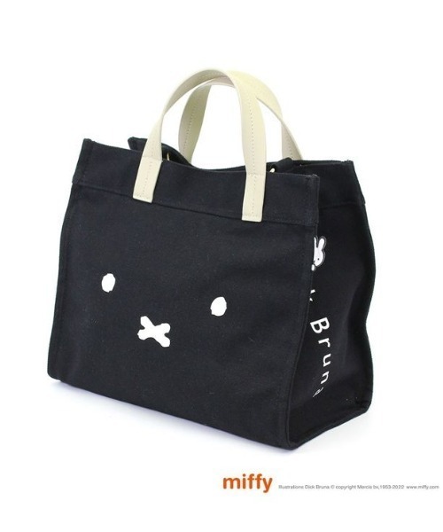 Miffy( ミッフィー)の「ミッフィー 2 Way トートバッグ ブラック SIFF(トートバッグ・レディース・マルチ・FREE)」の1枚目の写真