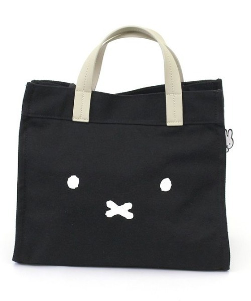 Miffy( ミッフィー)の「ミッフィー 2 Way トートバッグ ブラック SIFF(トートバッグ・レディース・マルチ・FREE)」の2枚目の写真