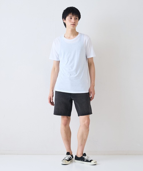 FRUIT OF THE LOOM(フルーツオブザルーム)の「【FRUIT OF THE LOOM/フルーツオブザルーム】3枚セット 天竺クルーネック Tシャツ(Tシャツ/カットソー・メンズ・ブラック/ホワイト・X-LARGE/LARGE/MEDIUM)」の3枚目の写真