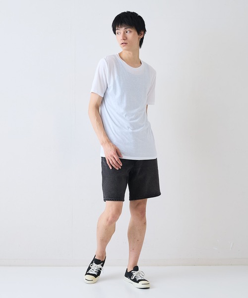 FRUIT OF THE LOOM(フルーツオブザルーム)の「【FRUIT OF THE LOOM/フルーツオブザルーム】3枚セット 天竺クルーネック Tシャツ(Tシャツ/カットソー・メンズ・ブラック/ホワイト・X-LARGE/LARGE/MEDIUM)」の16枚目の写真