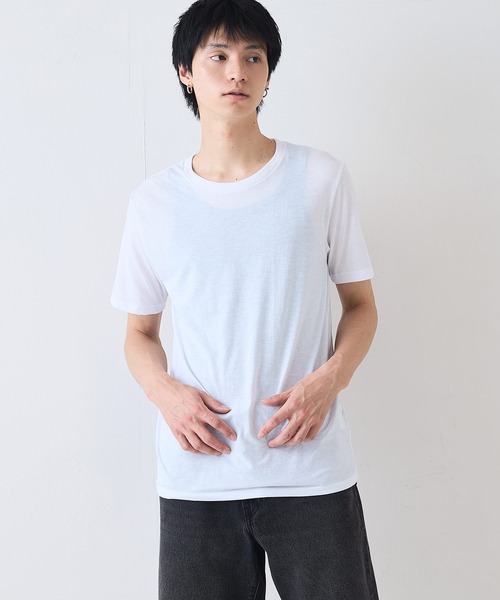 FRUIT OF THE LOOM(フルーツオブザルーム)の「【FRUIT OF THE LOOM/フルーツオブザルーム】3枚セット 天竺クルーネック Tシャツ(Tシャツ/カットソー・メンズ・ブラック/ホワイト・X-LARGE/LARGE/MEDIUM)」の18枚目の写真