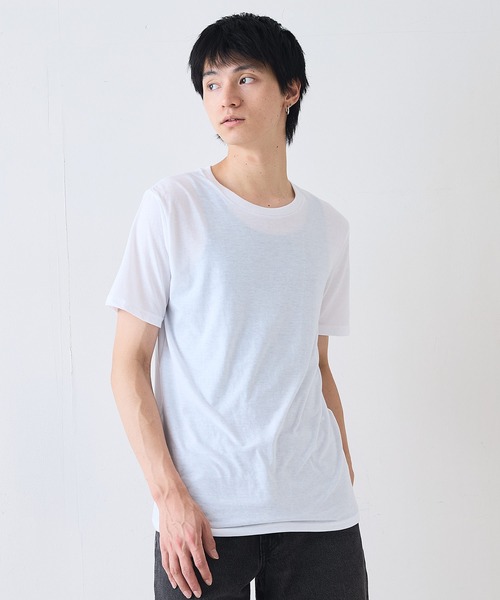 FRUIT OF THE LOOM(フルーツオブザルーム)の「【FRUIT OF THE LOOM/フルーツオブザルーム】3枚セット 天竺クルーネック Tシャツ(Tシャツ/カットソー・メンズ・ブラック/ホワイト・X-LARGE/LARGE/MEDIUM)」の19枚目の写真