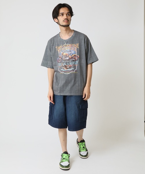 ARCADE(アーケード)の「ヴィンテージ ピグメント加工 クラシックアメカジTシャツ(Tシャツ/カットソー・メンズ・グレー系2/グレー系3/グレー系4/グレー系5/グレー系1/グレー系6・M/L/LL)」の8枚目の写真