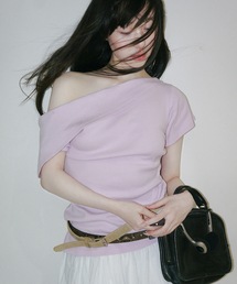 igi | TURNED SHOULDER ASYM TEE / アシンメトリーティーシャツ(Tシャツ/カットソー)
