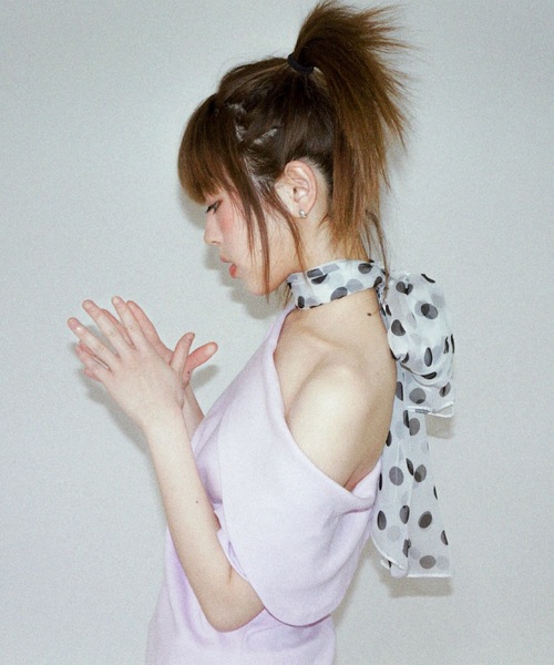 tシャツ TURNED SHOULDER ASYM TEE / アシンメトリーティーシャツ レディース igi tシャツ TURNED SHOULDER ASYM TEE / アシンメトリーティー
