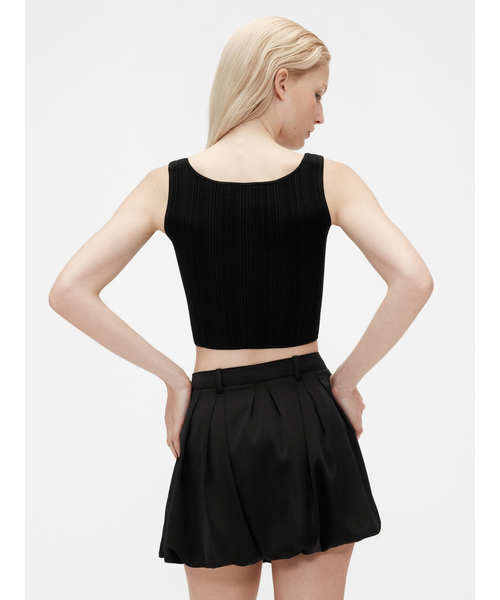 GapStudio(ギャップスタジオ)の「GapStudio ニット コルセットトップス(タンクトップ・レディース・ブラック/ホワイト・XS/M/XL/S/XXS/L)」の8枚目の写真