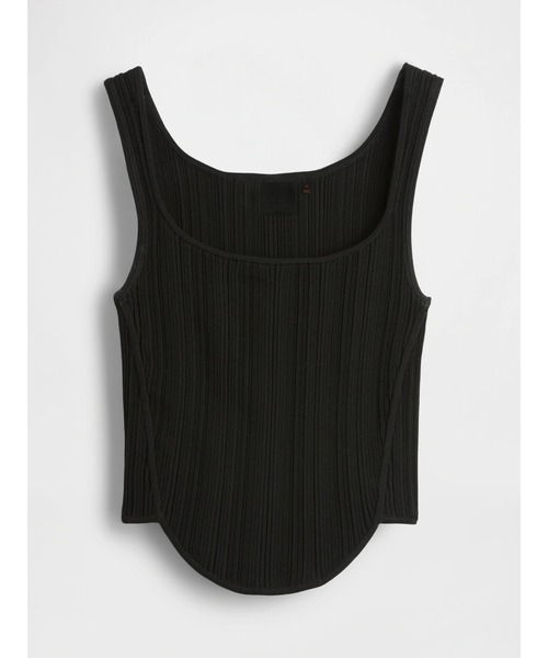 タンクトップ ノースリーブ GapStudio ニット コルセットトップス レディース GapStudio ニット コルセットトップス（タンクトップ