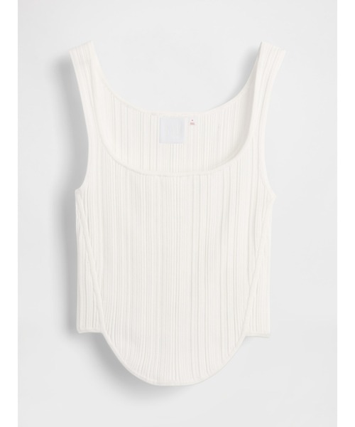 タンクトップ ノースリーブ GapStudio ニット コルセットトップス レディース タンクトップ ノースリーブ GapStudio ニット コルセット