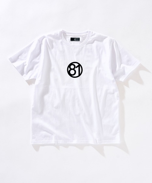 417 EDIFICE（フォーワンセブンエディフィス）の「【ZOZO限定】81 Tシャツ（Tシャツ/カットソー・メンズ・ブラック/ホワイト・S/M/L/XL）」の2枚目の写真