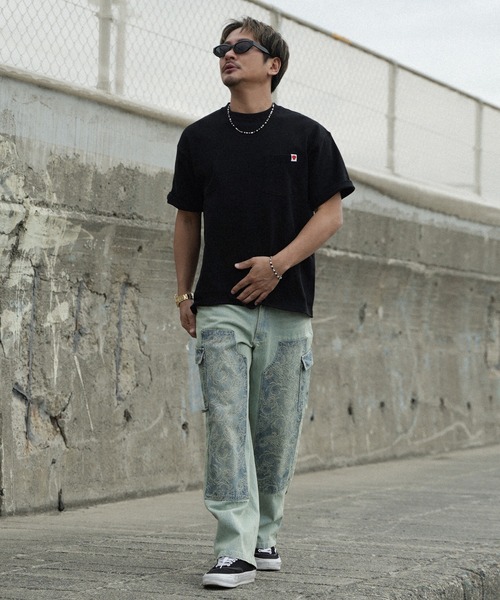 #Re:room（リルーム）の「ハートアイコンポケットビッグTシャツ（Tシャツ/カットソー・メンズ・ホワイト/ブラック・M-L/S-M）」の19枚目の写真