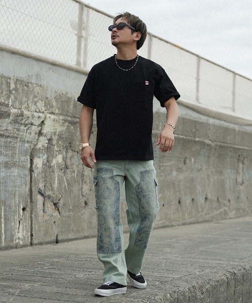 #Re:room（リルーム）の「ハートアイコンポケットビッグTシャツ（Tシャツ/カットソー・メンズ・ホワイト/ブラック・M-L/S-M）」の20枚目の写真