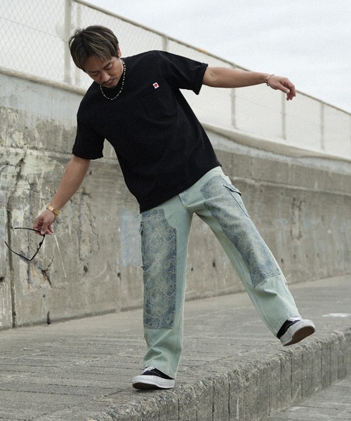 #Re:room（リルーム）の「ハートアイコンポケットビッグTシャツ（Tシャツ/カットソー・メンズ・ホワイト/ブラック・M-L/S-M）」の21枚目の写真