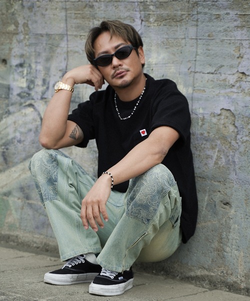 #Re:room（リルーム）の「ハートアイコンポケットビッグTシャツ（Tシャツ/カットソー・メンズ・ホワイト/ブラック・M-L/S-M）」の18枚目の写真