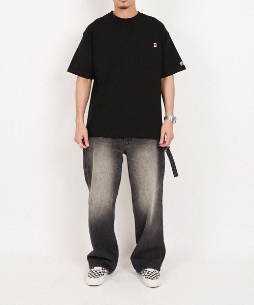 #Re:room（リルーム）の「ハートアイコンポケットビッグTシャツ（Tシャツ/カットソー・メンズ・ホワイト/ブラック・M-L/S-M）」の22枚目の写真