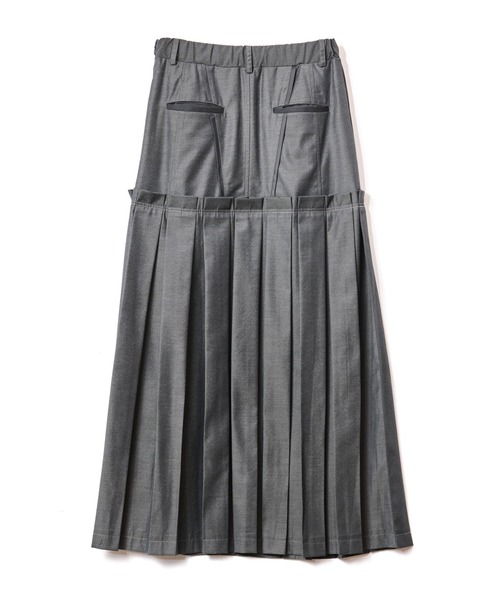 AULA AILA(アウラアイラ)の「ボックスプリーツスカート(スカート・レディース・ブラック/グレー/ブラウン・0/1)」の21枚目の写真