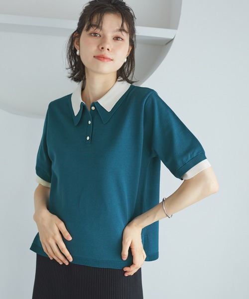 まとめ売り　ポロシャツ・ニット・パーカー ダンボールニット×ニット コンビジップパーカー（47-72KK06-205