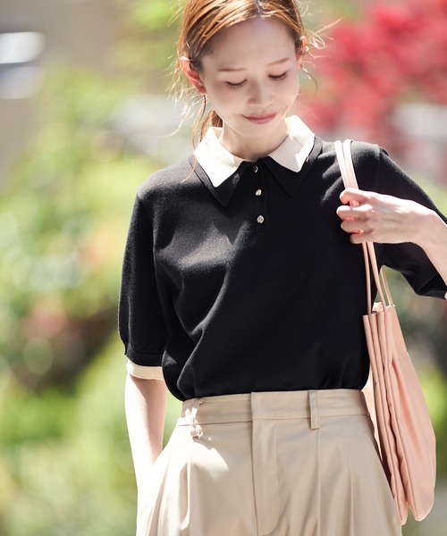 ドルチェアンドガッバーナ ニット ポロシャツ バイカラー ドルチェアンドガッバーナ ニット ポロシャツ バイカラー