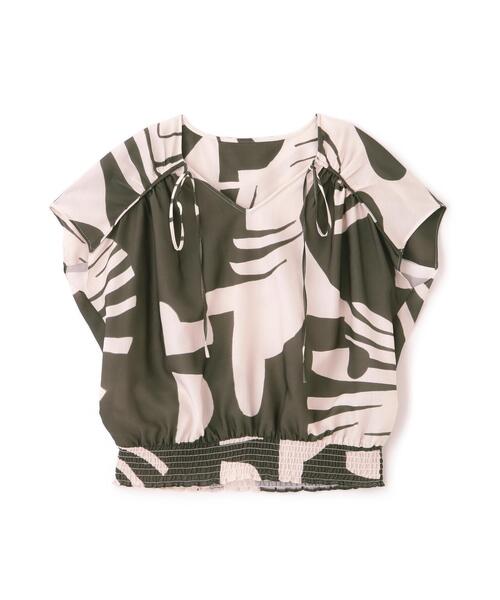 セール】◇リーフィーゼブラプリントブラウス（シャツ/ブラウス