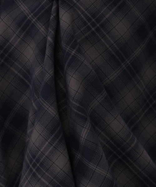 3.3 Field Trip （3.3フィールドトリップ）の「3.3 Field Trip／チェックシャツバルーンスカート（スカート・レディース・ネイビー/ブラウン・FREE）」の20枚目の写真