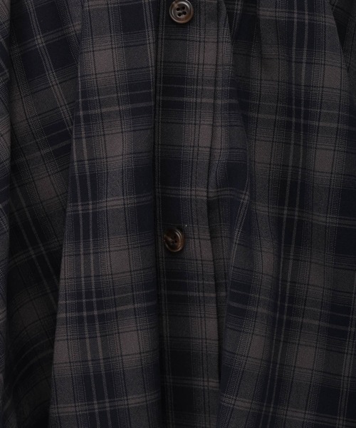 3.3 Field Trip （3.3フィールドトリップ）の「3.3 Field Trip／チェックシャツバルーンスカート（スカート・レディース・ネイビー/ブラウン・FREE）」の22枚目の写真