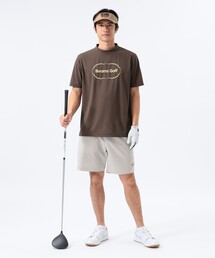 BEAMS GOLF ビームスゴルフ　ハーフパンツ　ロゴ　カーキ　メンズ　S BEAMS GOLF（ビームス ゴルフ）ORANGE LABEL / フラワーロゴ