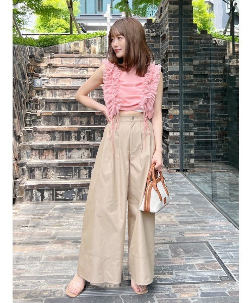 カットソー(半袖/袖なし) snidel SNIDEL（スナイデル）の「Sustainableノースリカットソー（Tシャツ