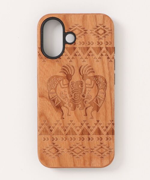 チャイハネ（チャイハネ）の「【チャイハネ】iPhone16 ネイウッドスマホケース（スマホケース/カバー・レディース・その他4/その他3/その他2/その他1・FREE）」の2枚目の写真