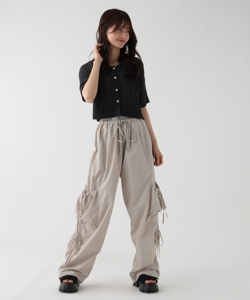 透かし編みニット半袖/AND YUA ANY/147494（ニット/セーター）｜GLOBAL